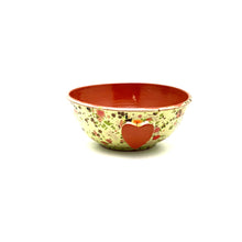 Load image into Gallery viewer, Calliope Heart Ice-Cream Bowls - Speckled Green