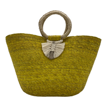 Load image into Gallery viewer, Woven Palm Beach Tote
