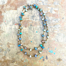 Load image into Gallery viewer, Haitian Signature Necklace- Pastels with Cereal Box Beads look