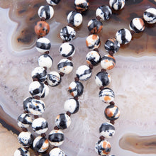 Load image into Gallery viewer, Immeasurable Jasper Black and White Wrap Necklace
