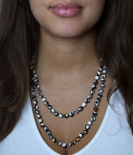 Load image into Gallery viewer, Immeasurable Jasper Black and White Wrap Necklace