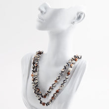 Load image into Gallery viewer, Immeasurable Jasper Black and White Wrap Necklace