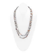 Load image into Gallery viewer, Immeasurable Jasper Black and White Wrap Necklace