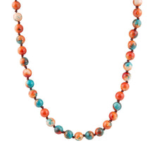 Load image into Gallery viewer, Immeasurable Multicolor Ocean Jade Golden Wrap Necklace