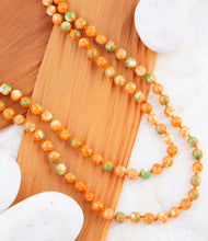 Load image into Gallery viewer, Immeasurable Orange and Lime Wrap Necklace