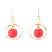 Load image into Gallery viewer, In The Loop Red Magnesite Earrings