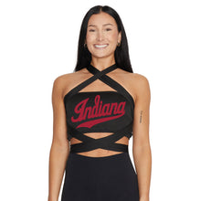 Load image into Gallery viewer, Indiana Hoosiers Black Multi Way Bandeau Top
