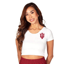 Load image into Gallery viewer, Indiana Hoosiers White Babydoll Tee