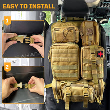 Load image into Gallery viewer, Tactical MOLLE Seat Organizer Full Set