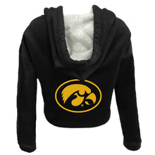 Load image into Gallery viewer, Iowa Hawkeyes Varsity Furry Hoodie