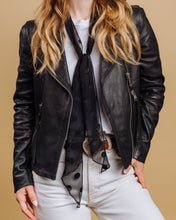 Load image into Gallery viewer, The Johansen - Black Skinny Scarf