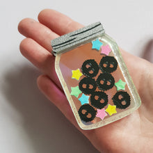 Load image into Gallery viewer, Jar Of Sprites Brooch by Cherryloco