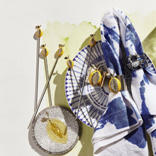 Load image into Gallery viewer, Lemon napkin rings, set of two
