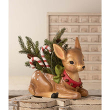 Load image into Gallery viewer, Jingle Bell Reindeer Bucket by Bethany Lowe Designs