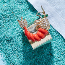 Load image into Gallery viewer, Shrimp napkin rings, set of two