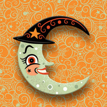 Load image into Gallery viewer, Witchy Crescent Moonhilda Brooch by Johanna Parker x Lipstick &amp; Chrome