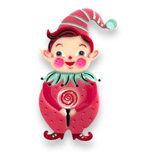 Load image into Gallery viewer, PINK North Pole Apprentice Brooch Johanna Parker x Lipstick &amp; Chrome