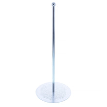 Load image into Gallery viewer, Ornate Silver Metal Rod Tree Topper Stand Display Stand 10 Inches (Taiwan)