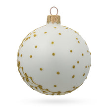 Load image into Gallery viewer, St. Nicholas Perusing His Gift List  Glass Ball Christmas Ornament 3.25 Inches