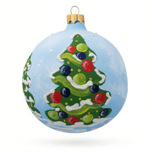 Load image into Gallery viewer, Bear Mailing Christmas Wish List Glass Ball Christmas Ornament 4 Inches