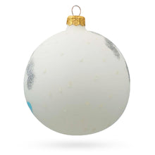 Load image into Gallery viewer, Two Penguins Glass Ball Christmas Ornament 4 Inches