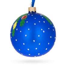 Load image into Gallery viewer, White Rooster Adorned with Holiday Lights Glass Ball Christmas Ornament 3.25 Inches