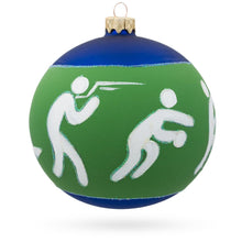 Load image into Gallery viewer, Swimming, Boxing, Biking, Track, Rowing Sports Glass Ball Christmas Ornament 4 Inches