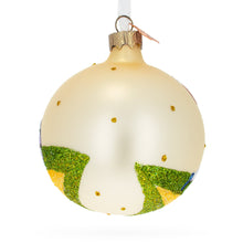 Load image into Gallery viewer, Baseball Glass Ball Christmas Ornament 3.25 Inches