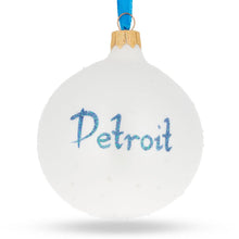 Load image into Gallery viewer, Detroit, Michigan Glass Ball Christmas Ornament 3.25 Inches