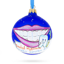 Load image into Gallery viewer, Dental Hygienist Glass Ball Christmas Ornament 3.25 Inches