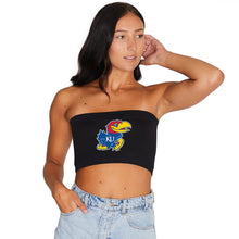 Load image into Gallery viewer, Kansas Jayhawks Black Bandeau Top