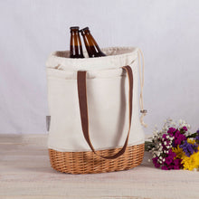 Load image into Gallery viewer, Pico Willow and Canvas Lunch Basket