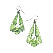 Load image into Gallery viewer, Kelly Glow Triad Earrings