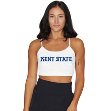 Load image into Gallery viewer, Kent State White Spaghetti Tank