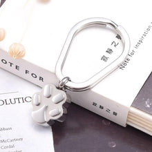 Load image into Gallery viewer, Pet Paw Shaped Cremation Urn Keychain