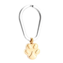 Load image into Gallery viewer, Pet Paw Shaped Cremation Urn Keychain