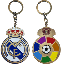 Load image into Gallery viewer, BL12-016 Real Madrid CF Futbol Soccer Policia Municipal Challenge Coin keychain