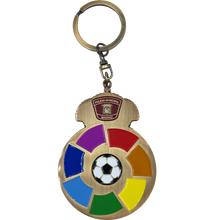 Load image into Gallery viewer, BL12-016 Real Madrid CF Futbol Soccer Policia Municipal Challenge Coin keychain