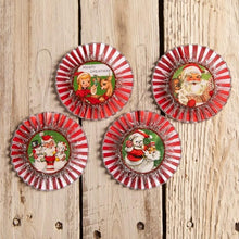 Load image into Gallery viewer, Kitschmas Rosette Ornaments Set of 4 by Bethany Lowe Designs