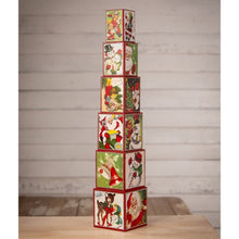 Load image into Gallery viewer, Kitschmas Stacking Blocks S6 by Bethany Lowe Designs