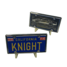 Load image into Gallery viewer, KK-017 Knight Rider KITT License Plate Challenge Coin Medallion