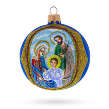 Load image into Gallery viewer, Nativity Scene Sparkling Glass Ball Christmas Ornament 3.25 Inches