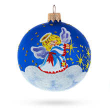 Load image into Gallery viewer, Heavenly Angel in the Sky Glass Ball Christmas Ornament 3.25 Inches