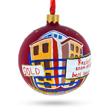 Load image into Gallery viewer, Real Estate Agent Glass Ball Christmas Ornament 3.25 Inches