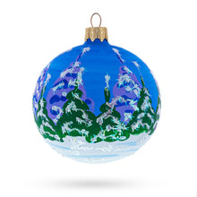 Load image into Gallery viewer, Bear with Rabbit and Fox Glass Ball Ornament 3.25 Inches