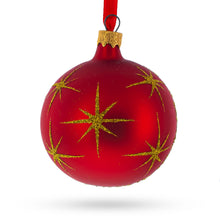 Load image into Gallery viewer, Sacred Mary Overlooking Jesus Nativity Glass Ball Christmas Ornament 3.25 Inches