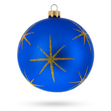 Load image into Gallery viewer, Ethereal Sunset Nativity Scene Glass Ball Christmas Ornament 4 Inches