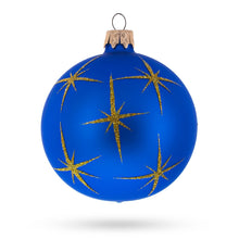 Load image into Gallery viewer, Loving Joseph and Mary Admiring Baby Jesus Glass Ball Christmas Ornament 3.25 Inches