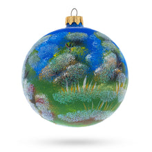 Load image into Gallery viewer, Winter Church Scene Glass Ball Christmas Ornament 4 Inches