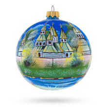 Load image into Gallery viewer, Winter Church Scene Glass Ball Christmas Ornament 4 Inches